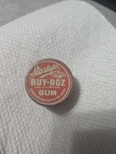 Antique 1906-1912 STARTUP'S BUY-ROZ Chewing Gum Pocket Tin Provo Utah Super Rare picture