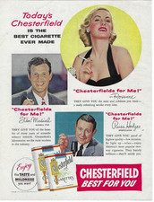 Chesterfield Cigarettes Stan Musial Baseball, Russ Hodges Sportscaster, Vtg 1954 picture
