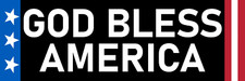 God Bless America Sticker Patriotic Liberty God Bless USA Bumper Sticker picture