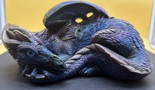 1985 Windstone Editions Iridescent Resting Dragon By Peña picture