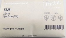1440 Pc Factory Pk REAL Swarovski 5328 2.5mm Bicone Light Amethyst (212) picture