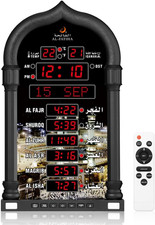Azan Clock, LED Muslim Prayer Clock, Athan Wall Clock, Read Home/Office/Mosque D picture