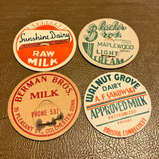 Sunshine Dairy Vintage Dairy Advertising Bottle Cap Orange/White picture