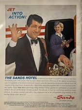 1961 The Sands Hotel Las Vegas Vintage Magazine Ad Jet Into Action picture