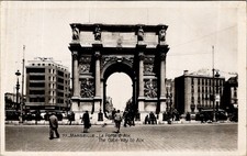 Marseille Postcard Porte d'Aix Street Scene France 1910s La Cigogne Sepia picture
