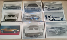 Nine rare American Motors AMX/3 concept car photos- original 8x10 prints picture