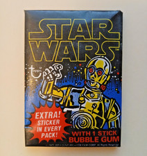 1977 Topps - STAR WARS Black/Blue Series 1 - 8 Cards and 1 Sticker picture