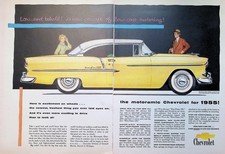 Original 1954 Vintage Print Ad: Chevrolet 