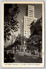 Buenos Aires Avenida L. N. Alem Edificio Comega Postcard 1929 picture