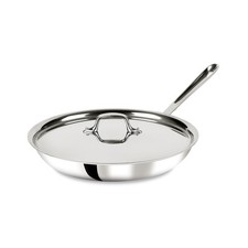 All-Clad D3® Stainless Steel 12 inch Frying Pan With Lid- Made in the USA- The O picture