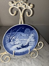 Bing & Grondahl Denmark Christmas Plate 1970 Pheasants In The Snow picture