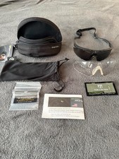 New Revision Stingerhawk Black APEL Ballistic Eyewear Glasses picture