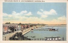 Daytona FL Florida Downtown Beach Street Esplanade 1920s Pier Vtg Postcard P3 picture