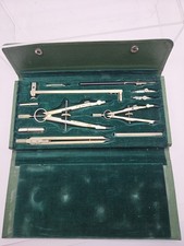 Keuffel & Esser Co. K&E Drafting Instruments Set with Green Case picture