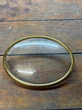 Brass Bezel Oval + Glass For GE Westminster Arte Deco Mantel Clock 1940s picture