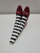 Wizard of Oz Doorstop Wicked Witch of the East Legs Ruby Red Slippers Westland picture