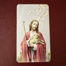 Vintage Catholic Holy Card - Jesus The Good Shepherd picture