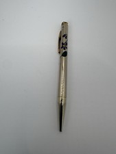 Vintage Mascot USA Mechanical Pencil Purple Gem Floral Hand Painted Works picture