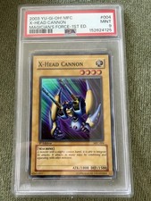 2003 YU-GI-OH MFC-MAGICIAN'S FORCE 1ST EDITION #004 X-HEAD CANNON PSA 9 picture