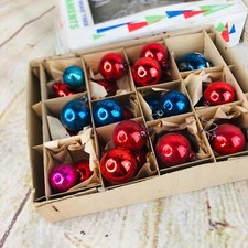 25 vtg mini Christmas Mercury glass ornaments 1