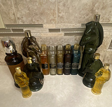 Avon “Library”After Shave Cologne Decanter Bottle Lot Horse Heads/First Edition picture