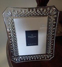 WATERFORD CRYSTAL LISMORE  8 x 10 Frame 5x7 Photo CRYSTAL PICTURE FRAME New WOB picture