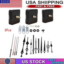 3 Set DIY Wall Quartz Clock Movement Mechanism Replacement Repair Tool Parts Kit picture
