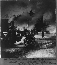 Photo:Decatur Illinois St Nicholas Hotel Fire 1900s Steam Fire Engine picture