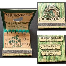 Feature Matchbook O'Donnell's Sea Grill Washington DC picture