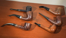 Lot of 6 Vintage Estate Briar Tobacco Pipe Edward's Wessex John Surry picture