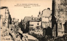 FRANCE Verdun ~ WWI Bombardment City Ruins Vintage Postcard picture