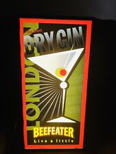 Vintage Beefeater Imported Gin Lighted Bar Sign - Tested, Works, Man Cave picture