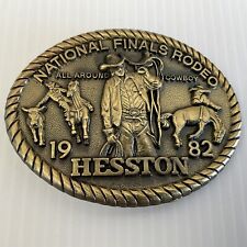 Vintage 1982 Hesston NFR Belt Buckle Limited Edition Collectors Item  picture