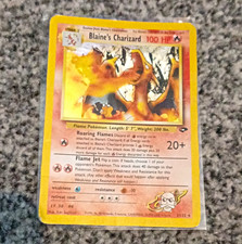 WOTC 2000 Pokemon TCG Gym Challenge Blaine’s Charizard Holo Rare 2/132 100 HP picture