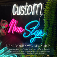 Custom Neon Sign Acrylic Wall Decor Personalized LED Neon Light Aesthetic Signs picture