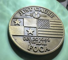 Operation Just Cause  5th BN 21th Infantry 7th Infantry Div.  Challenge Coin  picture