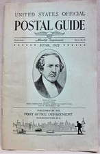 U.S. POST OFFICE OFFICIAL MONTHLY SUPPLEMENT PUBLICATION JUNE 1927 VINTAGE picture
