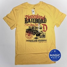 NWT Disney Parks 2026 Disneyland Railroad Yellow T-Shirt All Sizes picture