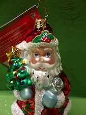 Christopher Radko Festive Visitor Glass Ornament picture