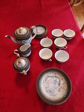 VTG Hadson Japan Moriage Dragonware Tea Service for 6 picture