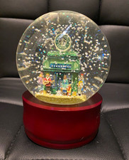 Vintage Starbucks 1999 Pike Place Market Snow Musical Globe picture