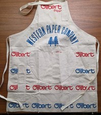 Vintage GILBERT PAPER COMPANY Canvas Work Apron - WESTERN PAPER COMPANY picture