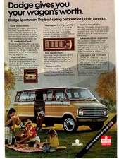 1975 Dodge Sportsman Van Wagon Print Ad Gives You Worth picture