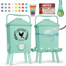 TGEYD 4.2 Gallon Automatic Chicken Waterer & Hanging Chicken Feeder Set picture