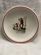 Pfaltzgraff Norman Thelwell Equestrian Children's Dinner Plate 8 5/8” Vintage picture