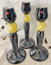 Vintage Halloween Candle Holders - Set Of 3 picture
