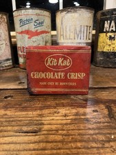 Original Vintage Kit Kat Chocolate Crisp By Rowntrees Tin Box picture