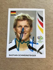 Bastian Schweinsteiger, Germany 🇩🇪 FIFA World Cup 2006 Panini hand signed picture