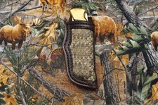 Custom Crafted Sheath for Buck 110, Case 6265- Western Diamondback Hide Inlay picture