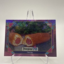 2025 Topps Disneyland 70th Anniversary Corn Dog #114 Snack Time Pink Foil picture